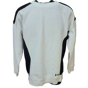Under Armour Mesh Panels Oversized White XS Loose Fit Sweatshirt